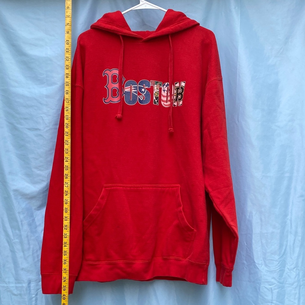 Red Boston Hoodie for Men